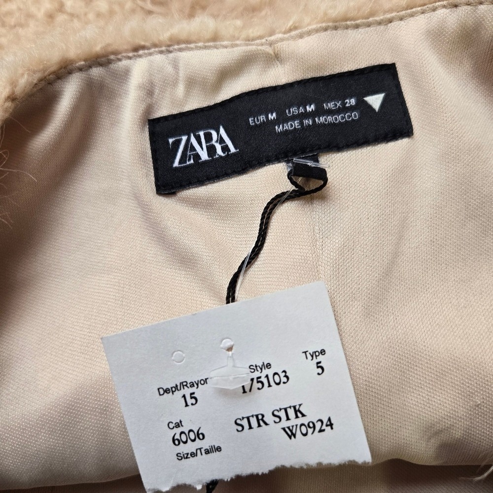 Zara fur Bustier NWT - Size M - Picture 7 of 7